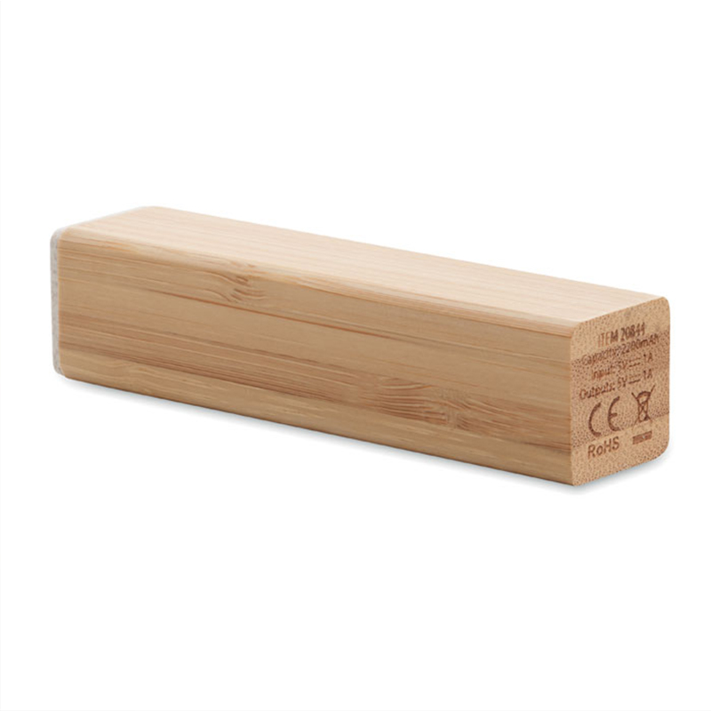 Powerbank avec boîtier en bambou - image 2